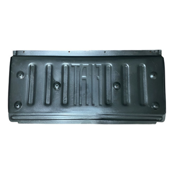 Protetor Interno Tampa Traseira Fiat Toro 2021 Prateado Preto