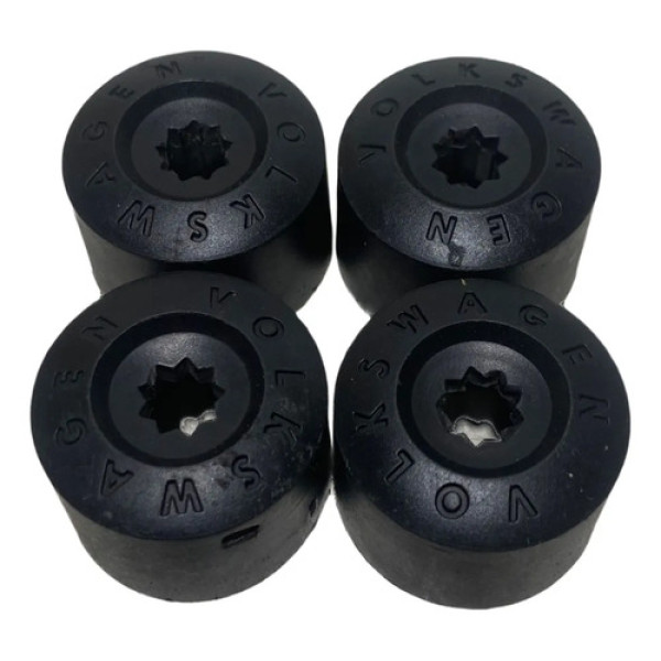 Kit Capa Protetora Parafuso Roda Vw Polo Track 2025 Preto