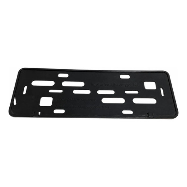 Suporte Placa Nissan Kicks 2017/2021 Preto