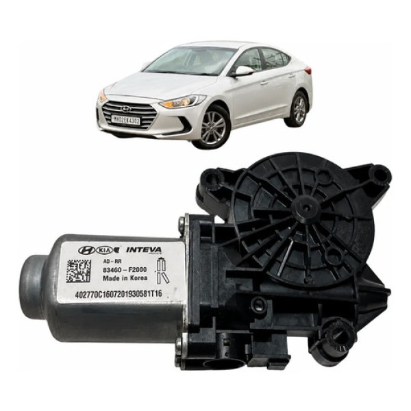 Motor Maquina Vidro Tras Direito Elantra 2017 83460f2000