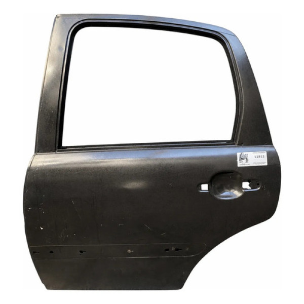 Porta Traseira Esquerda Citroen C3 2010/11 Traseira Esquerda Prateado