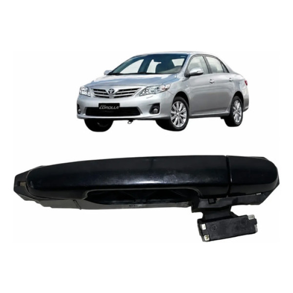 Maçaneta Externa Traseira Direita Toyota Corolla 2013 Preto Traseira