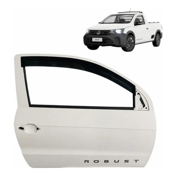 Porta Direita Vw Saveiro Cd 2025 C/detalhe Dianteira Direita Branca