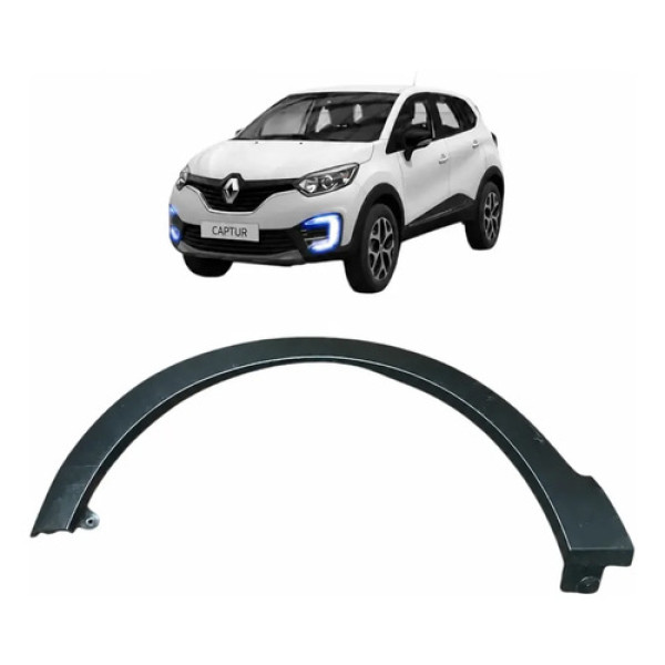 Moldura Paralama Dianteiro Esquerdo Captur 2018 638136105r Cinza