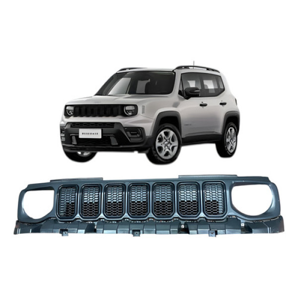 Grade Parachoque Dianteiro Jeep Renegade T270 2024 100266928 Cinza Fosco