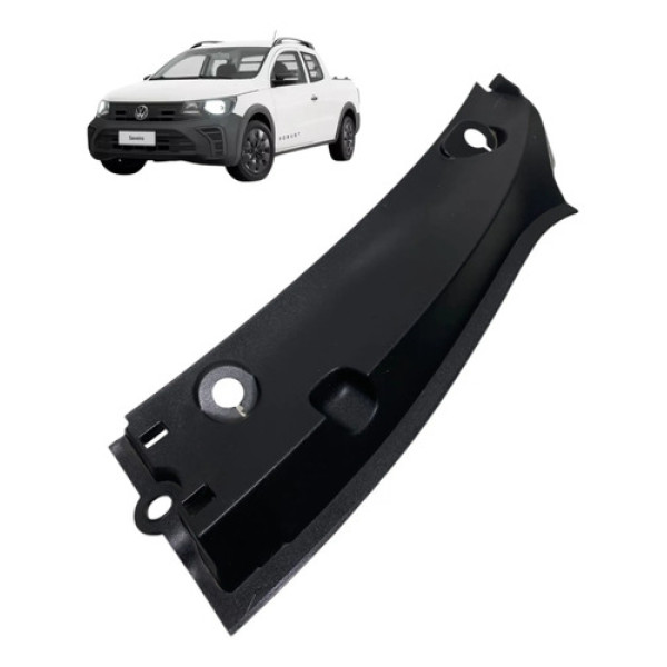 Grade Esquerda Churrasqueira Vw Saveiro Robust 2025 5u181940 Preto Fosco