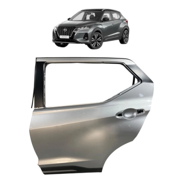 Porta Traseira Esquerda Nissan Kicks 2024 Traseira Esquerda Cinza