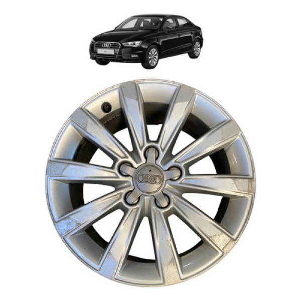 Roda De Liga Aro 16 Audi A3 2016 C/detalhes 2* Prateado