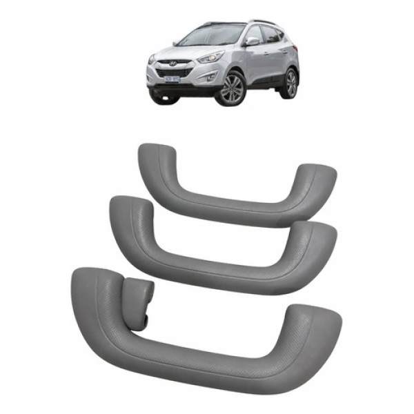 Jogo Alça Teto (pqp) Hyundai Ix35 2015 Cinza