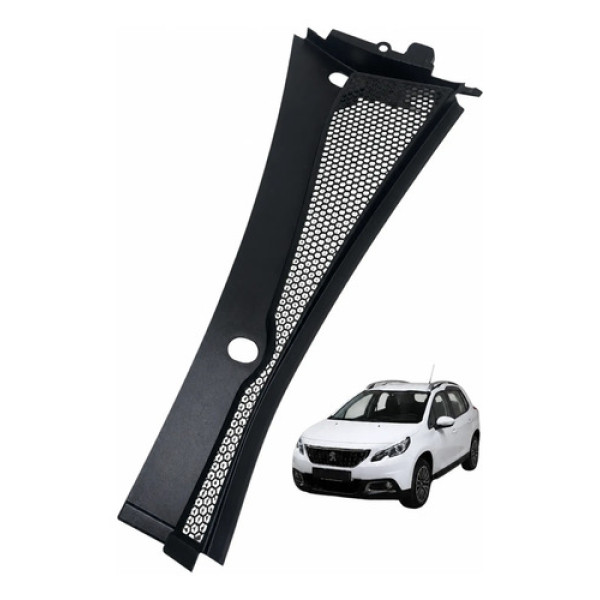 Grade Esquerda Churrasqueira Peugeot 2008 2020 9677425380 Preto Fosco