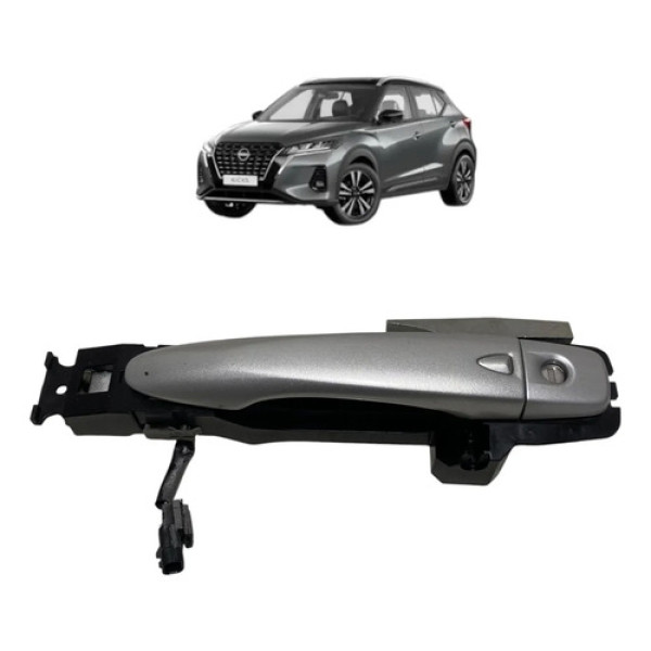 Maçaneta C/ Sensor Dianteira Esquerda Nissan Kicks 2024 Cinza Dianteira