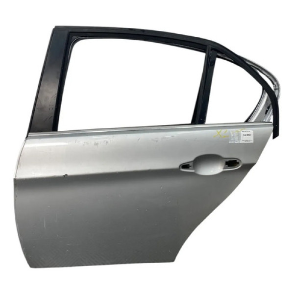Porta Traseira Esquerda Bmw 320 2010 C/detalhes Traseira Esquerda Prateado