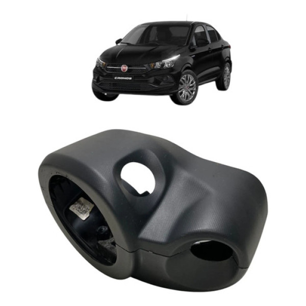 Conjunto Moldura Volante Fiat Cronos 2020 100236977 Preto