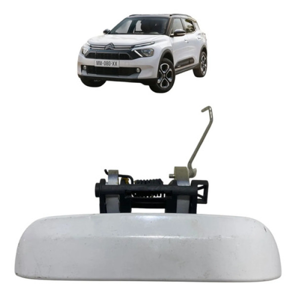 Maçaneta Externa Traseira Esquerda Citroen C3 Aircross 2025 Branca Traseira