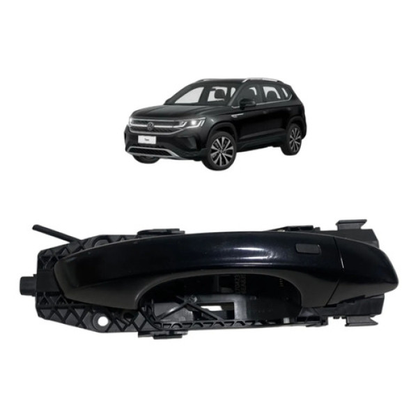Maçaneta Externa C/ Sensor Dianteira Direita Vw Taos 2023 Preto Dianteira
