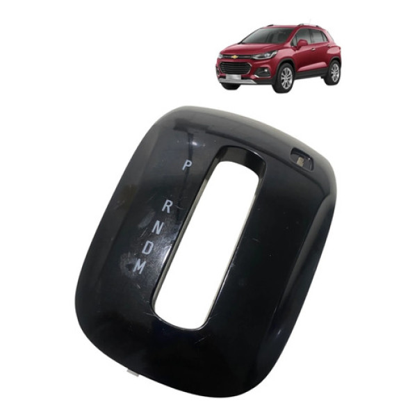 Moldura Alavanca Trambulador Chevrolet Tracker 2018 Preto