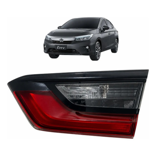 Lanterna Direita Led Tampa De Mala Honda City Sedan 2022 Direito/passageiro Vermelho