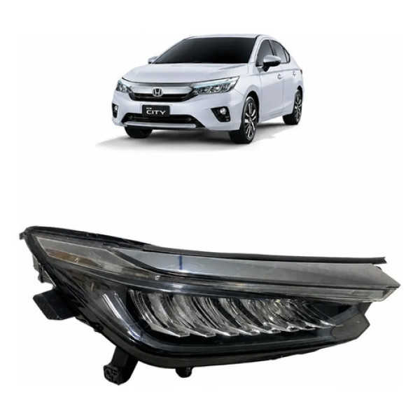 Farol Direito Led Honda City 2022 8a940t14m011m1  C/detalhes Direito/passageiro
