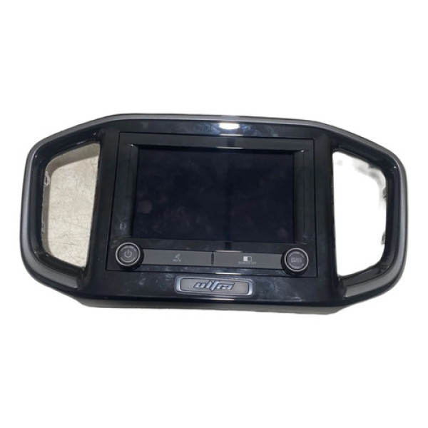 Multimidia C/ Moldura Difusor Fiat Strada Ultra 2024 Preto