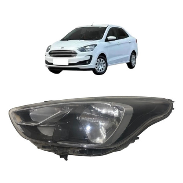 Farol Esquerdo Ford Ka 2019 C/detalhe Esquerdo/motorista