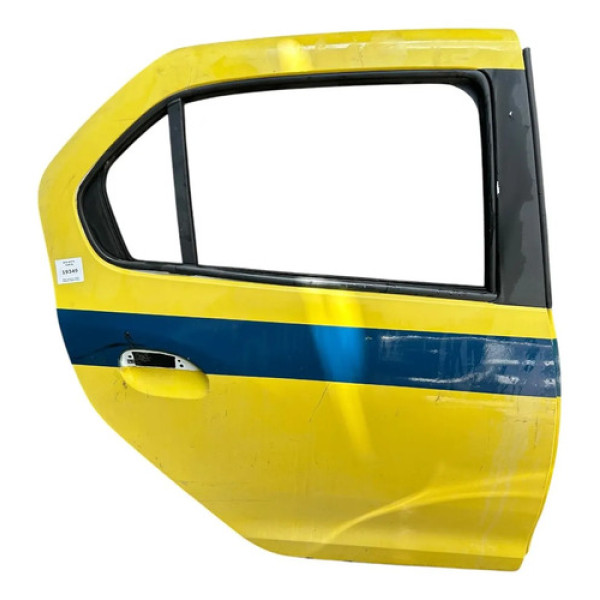 Porta Traseira Direita Renault Logan 2015 C/ Detalhe Traseira Direito Amarelo