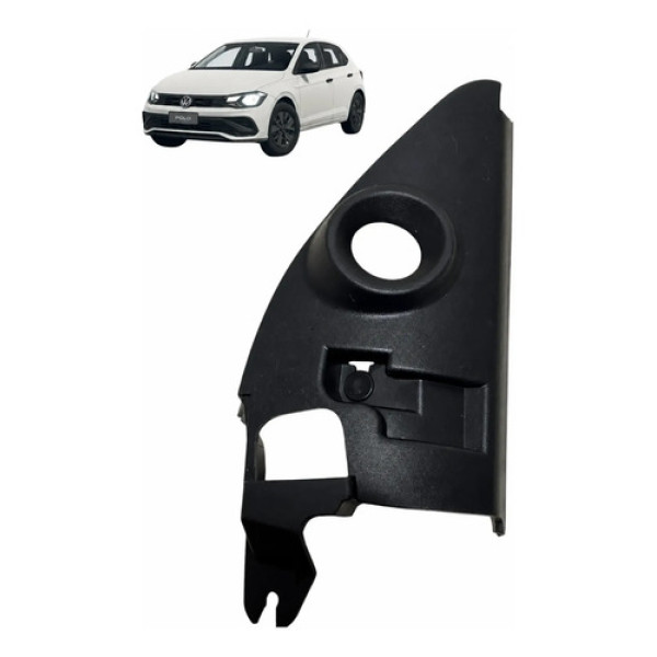 Moldura Int Retrovisor Direito Vw Polo Track 2025 6ea837973d Preto