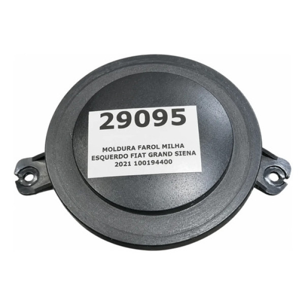 Moldura Farol Milha Esquerdo Fiat Grand Siena 2021 100194400 Preto Esquerdo