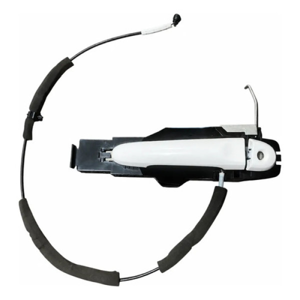 Maçaneta Externa Dianteira Direita Nissan March 2018 2019 Branco Dianteira