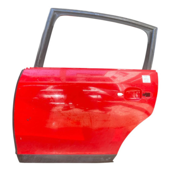 Porta Traseira Esquerda Citroen C4 Hatch 2011 Traseira Esquerdo Vermelho