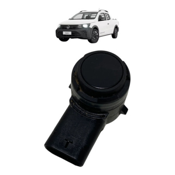 Sensor Estacionamento Traseiro Vw Saveiro 2025 5q0919275b Preto