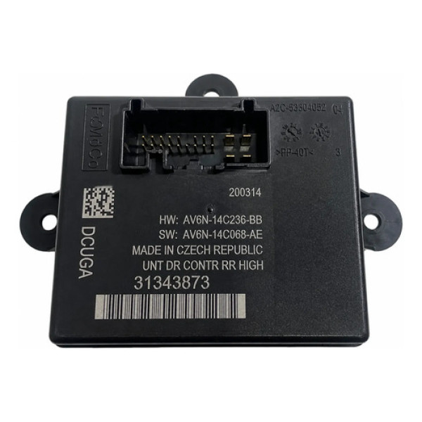 Modulo Porta Traseira Volvo V40 2015 31343873 Preto
