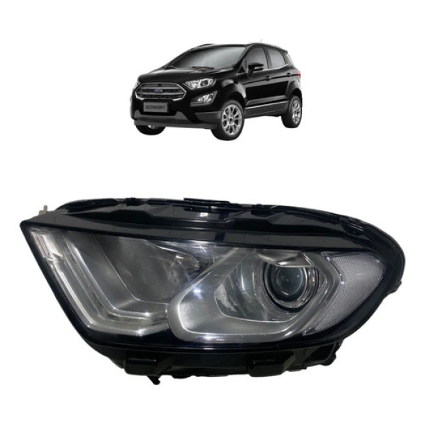 Farol Esquerdo Ford Ecosport 2019 (para Retirada De Led) Esquerdo/motorista
