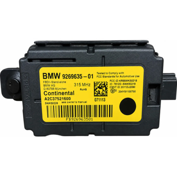 Módulo De Alarme Bmw 118i 320i 2013 2014 9269635-01