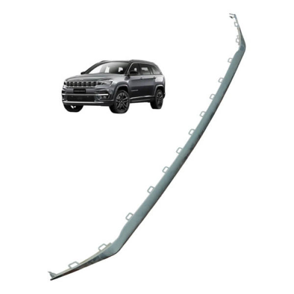 Friso Central Parachoque Commander Hurricane 2025 60944474 Cinza