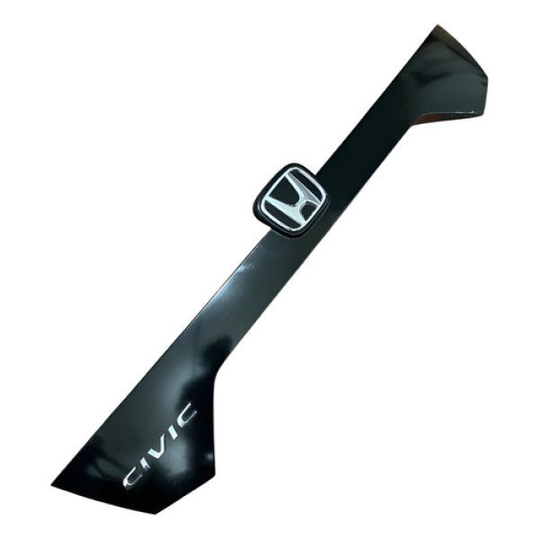 Aplique Tampa Traseira Honda Civic G10 2020 74890temm1 Preto