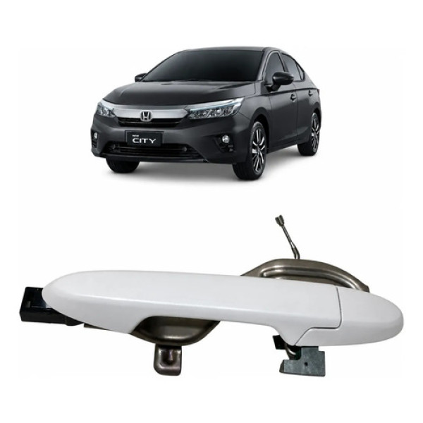 Maçaneta Externa Traseira Direita Honda City 2022 Branco Traseira