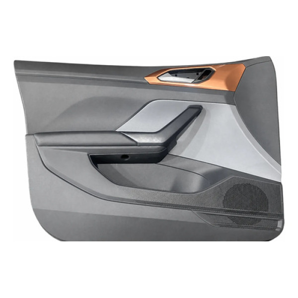 Forro Porta Diant Lado Esq Couro Morron Vw T-cross Original