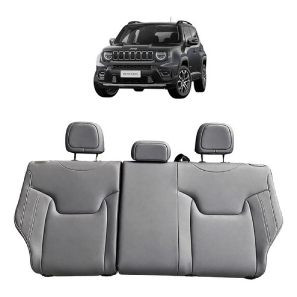 Encosto Traseiro Couro Jeep Renegade T270 Sport 2024 Cinza