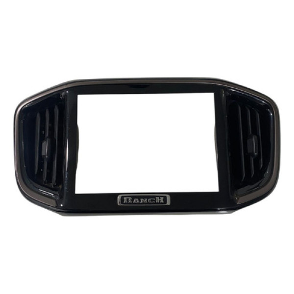 Moldura Mídia C/ Difusores Fiat Strada Ranch 2024 100268032 Preto