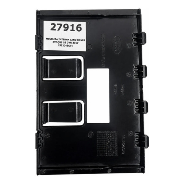 Tampa Apoio Braço Console Central Evoque 2017 Ej32045c74 Preto