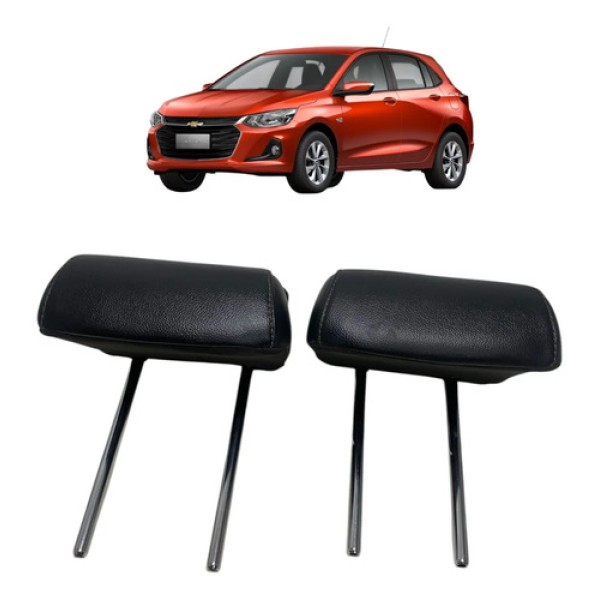 Par Encosto De Cabeça Traseiro Gm Onix Turbo 2024 Cinza