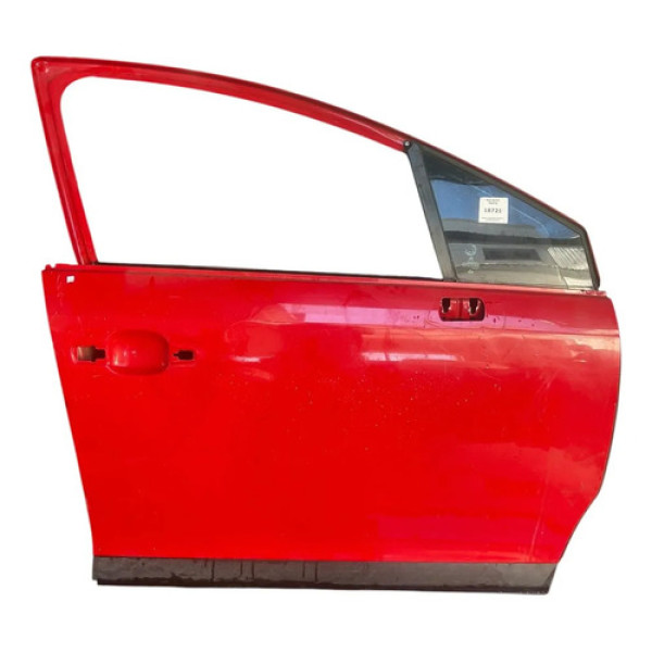 Porta Dianteira Direita Citroen C4 2007/2012 Dianteira Direito Vermelho