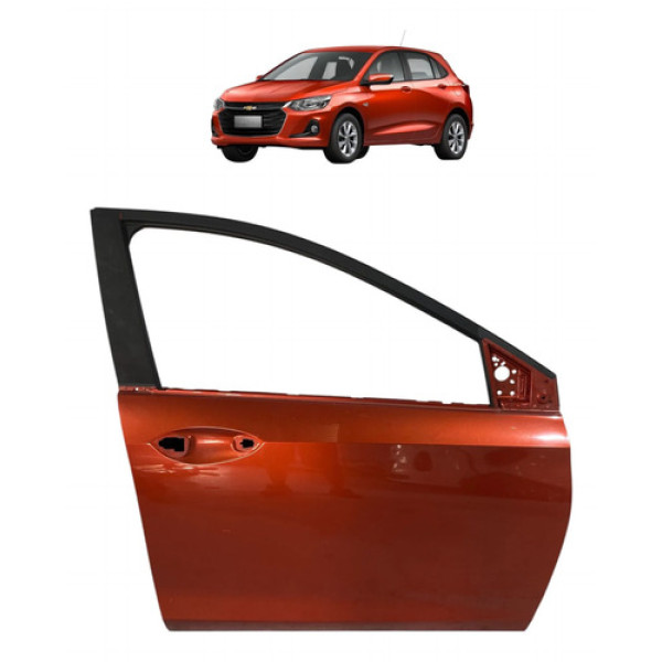 Porta Dianteira Direita Gm Onix Turbo 2020 Dianteira Direita Laranja