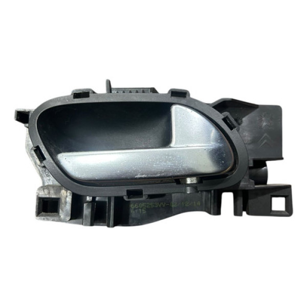 Maçaneta Interna Diant Direito Peugeot 2008 2016 96605253vv Cinza Dianteira