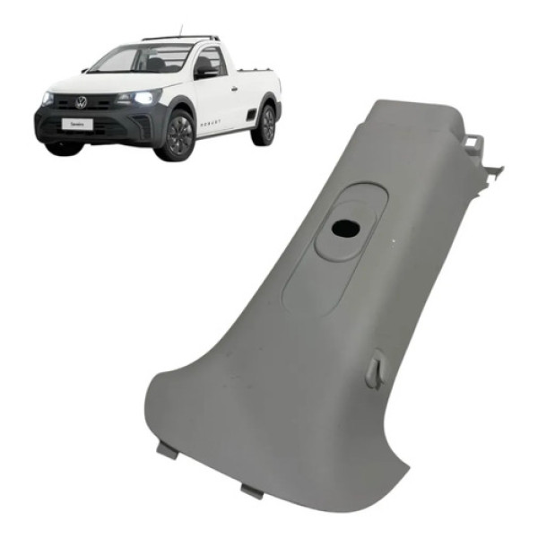 Moldura Esquerda Coluna Cinto Vw Saveiro Cd 2025 5u7867243c Branca
