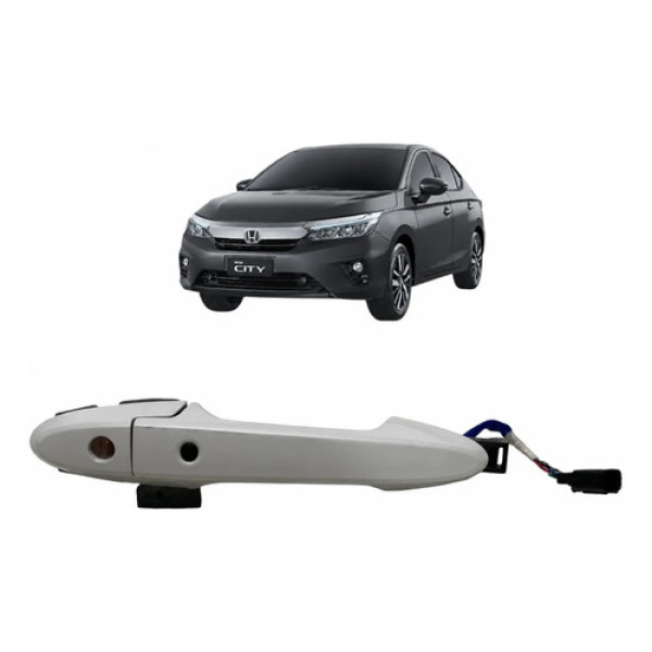 Maçaneta Externa Dianteira Esquerda Honda City 2022 Branco Dianteira
