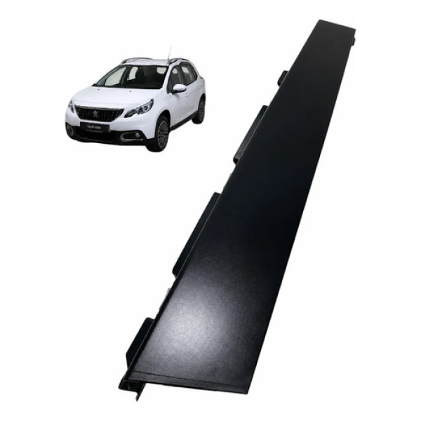 Moldura Porta Traseira Esquerda Peugeot 2008 2020 9807612477 Preto