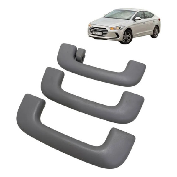 Jogo Alça Teto (pqp) Hyundai Elantra 2017 Cinza