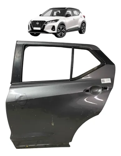 Porta Traseira Esquerda Nissan Kicks 2017/2023  C/detalhe Traseira Esquerdo Cinza-escuro