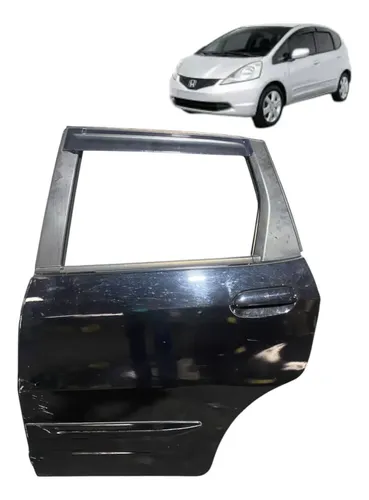 Porta Traseira Esquerda Honda Fit 2009/2013 C/detalhe Traseira Esquerda Preto
